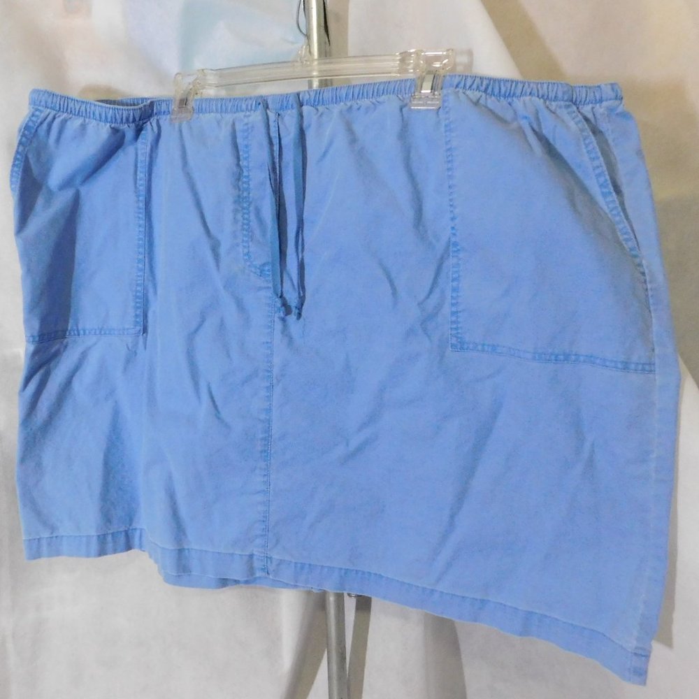 LL Bean Cotton Pull-on Skirt
